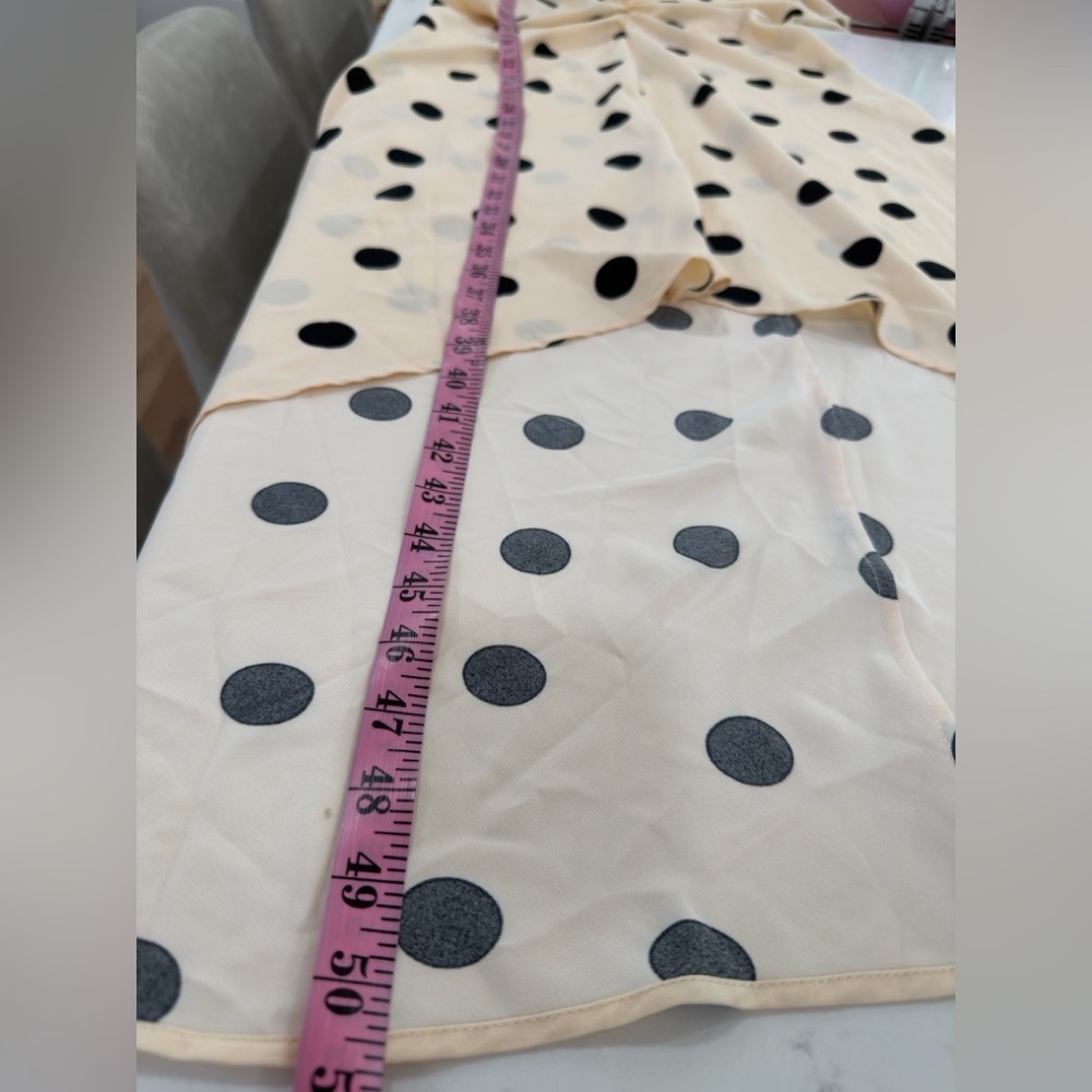 a new day Beige and Black Polka Dot High Low Dress - Picture 5 of 7